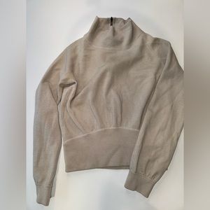 Theory 100% Merino Wool Turtle Neck Back Zipped Sweater